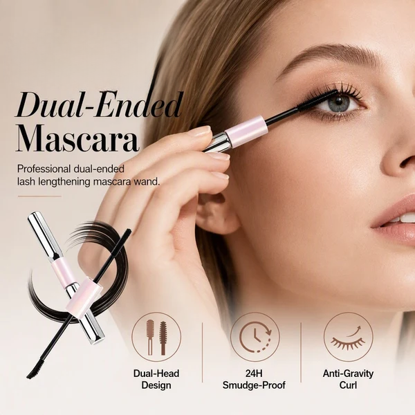 Double-Ended Waterproof Volumizing Mascara
