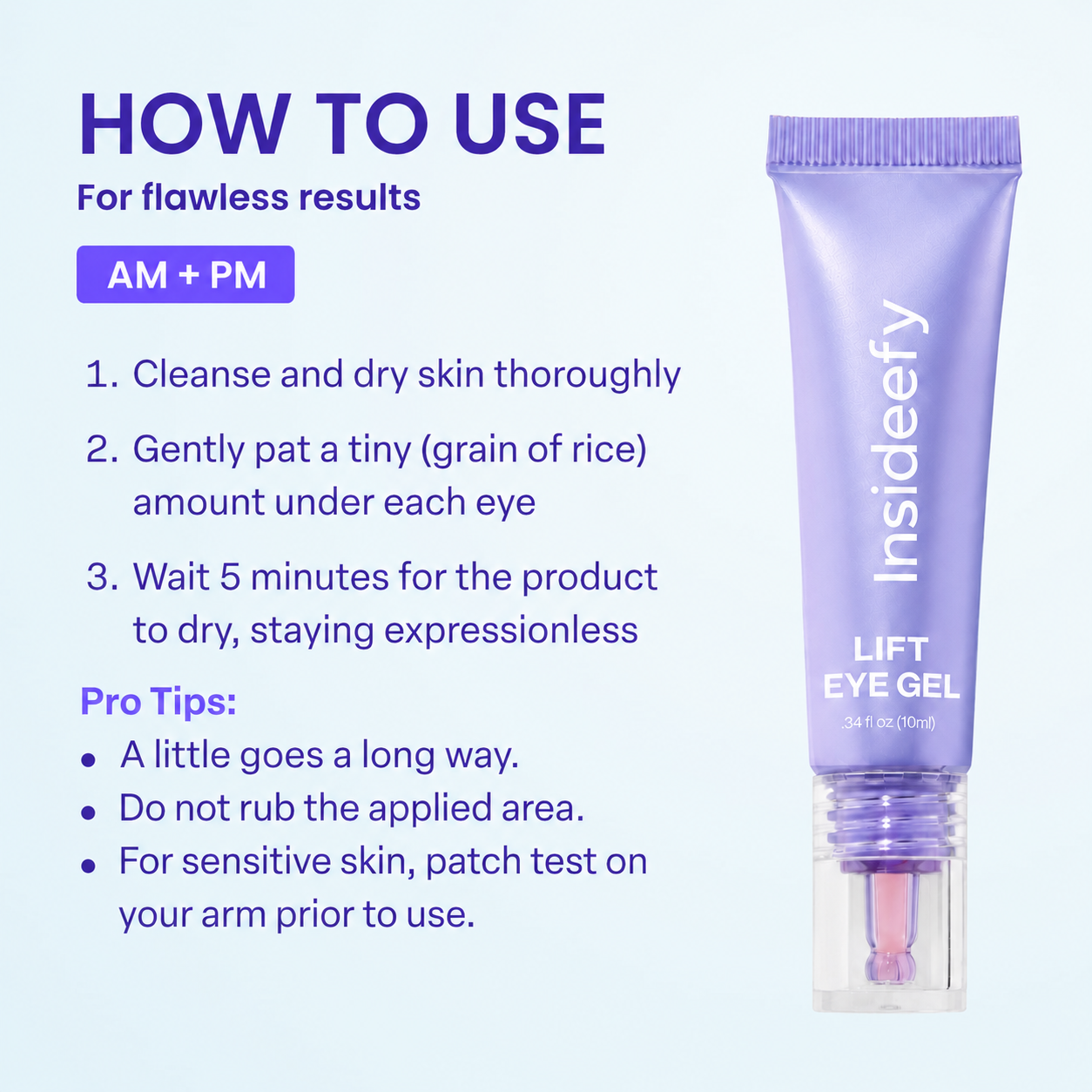 Insideefy Lift Eye Gel – Hydrating & Refreshing Under-Eye Care