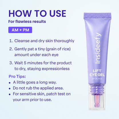 Insideefy Lift Eye Gel – Hydrating & Refreshing Under-Eye Care