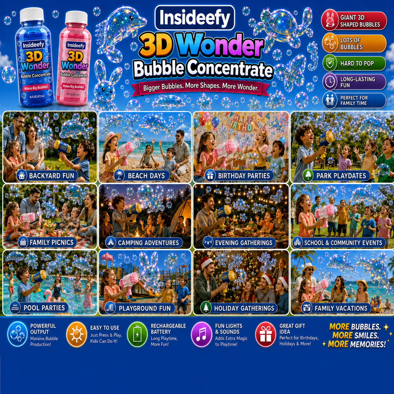 🔥🔥🔥Last day to enjoy a 50% discount🔥-Insideefy 3DWonder Bubble Concentrate Animal &Ocean Fantasy Theme