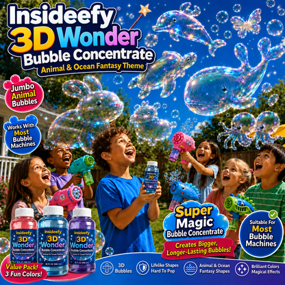 🔥🔥🔥Last day to enjoy a 50% discount🔥-Insideefy 3DWonder Bubble Concentrate Animal &Ocean Fantasy Theme