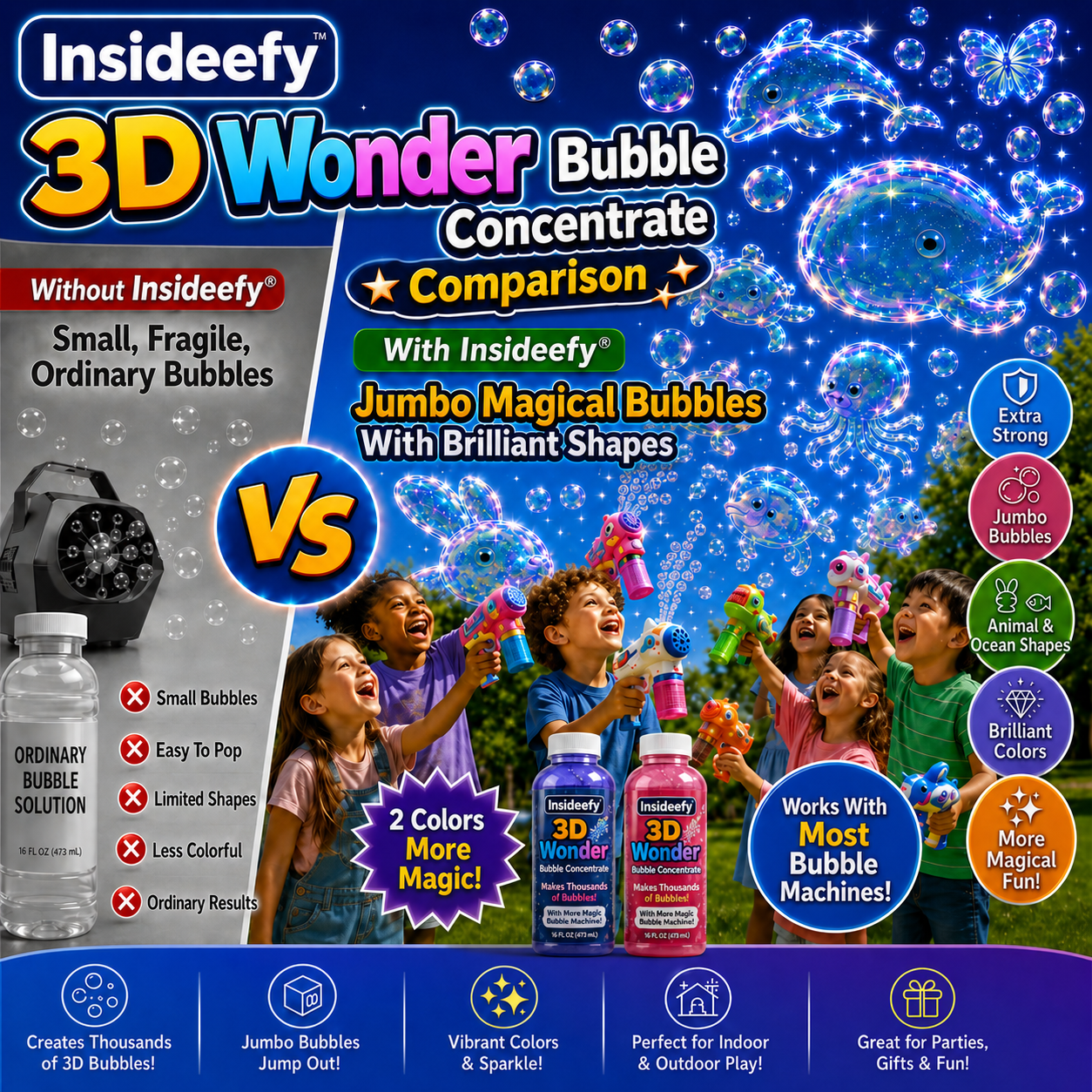 🔥🔥🔥Last day to enjoy a 50% discount🔥-Insideefy 3DWonder Bubble Concentrate Animal &Ocean Fantasy Theme