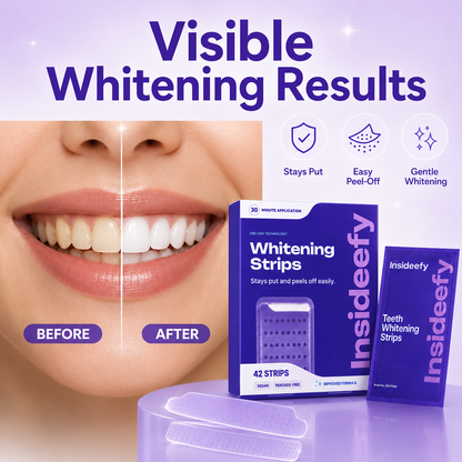 Purple Whitening Strips for a Brighter, Whiter Smile