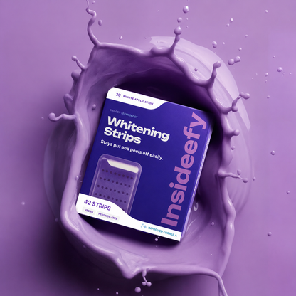 Purple Whitening Strips for a Brighter, Whiter Smile