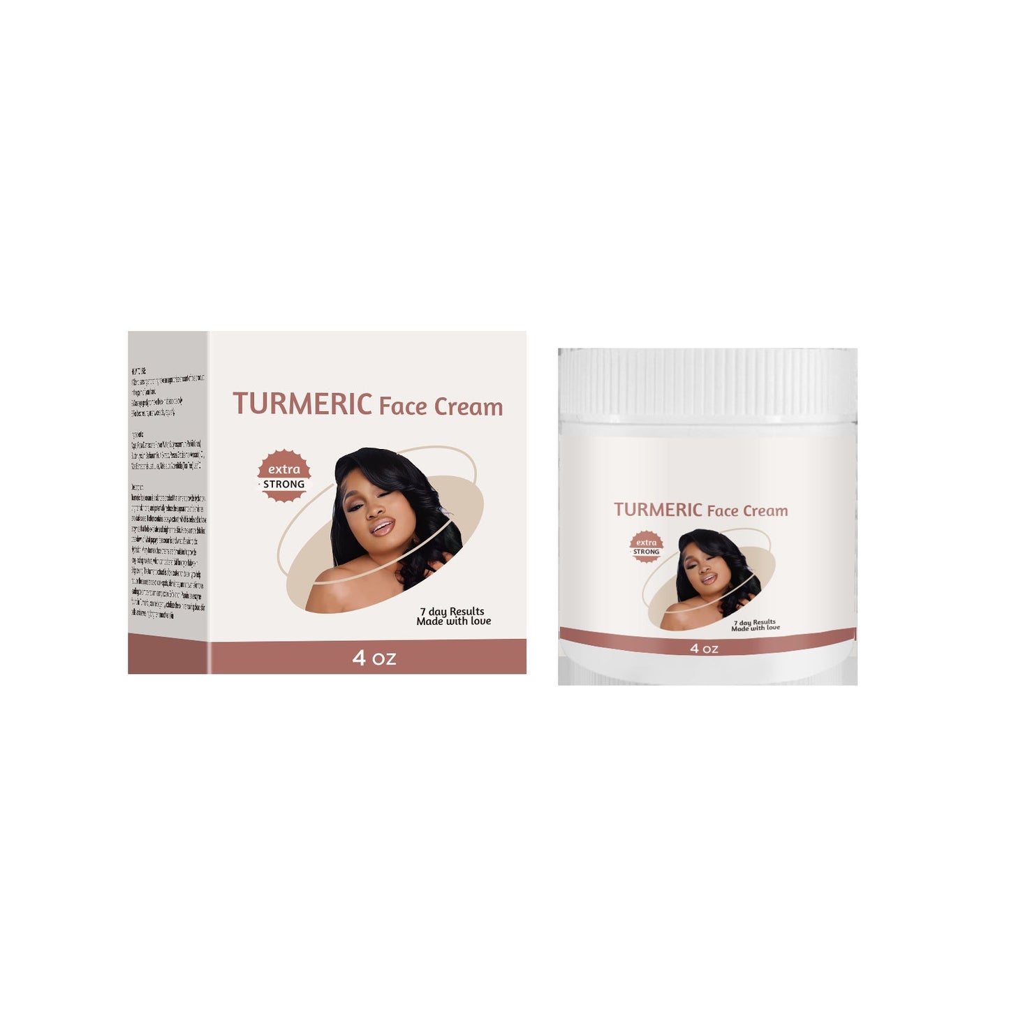 Tumeric Face Cream - Natural Skincare for Radiant Skin, Moisturizing and Nourishing Formula, Ideal for Daily Use 4oz