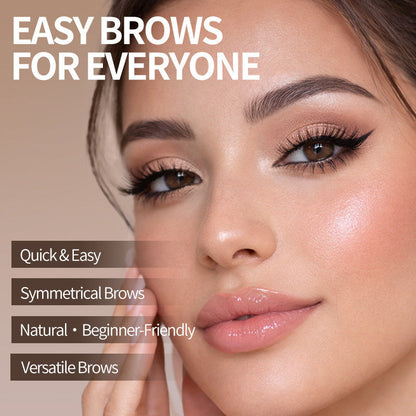 🔥 LAST DAY: BUY 1 GET 1 FREE 🌸 2-Color Waterproof Brow Stamp Kit for Quick, Natural-Looking Brows