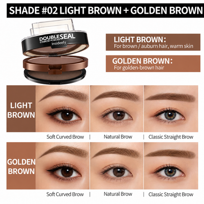 🔥 LAST DAY: BUY 1 GET 1 FREE 🌸 2-Color Waterproof Brow Stamp Kit for Quick, Natural-Looking Brows