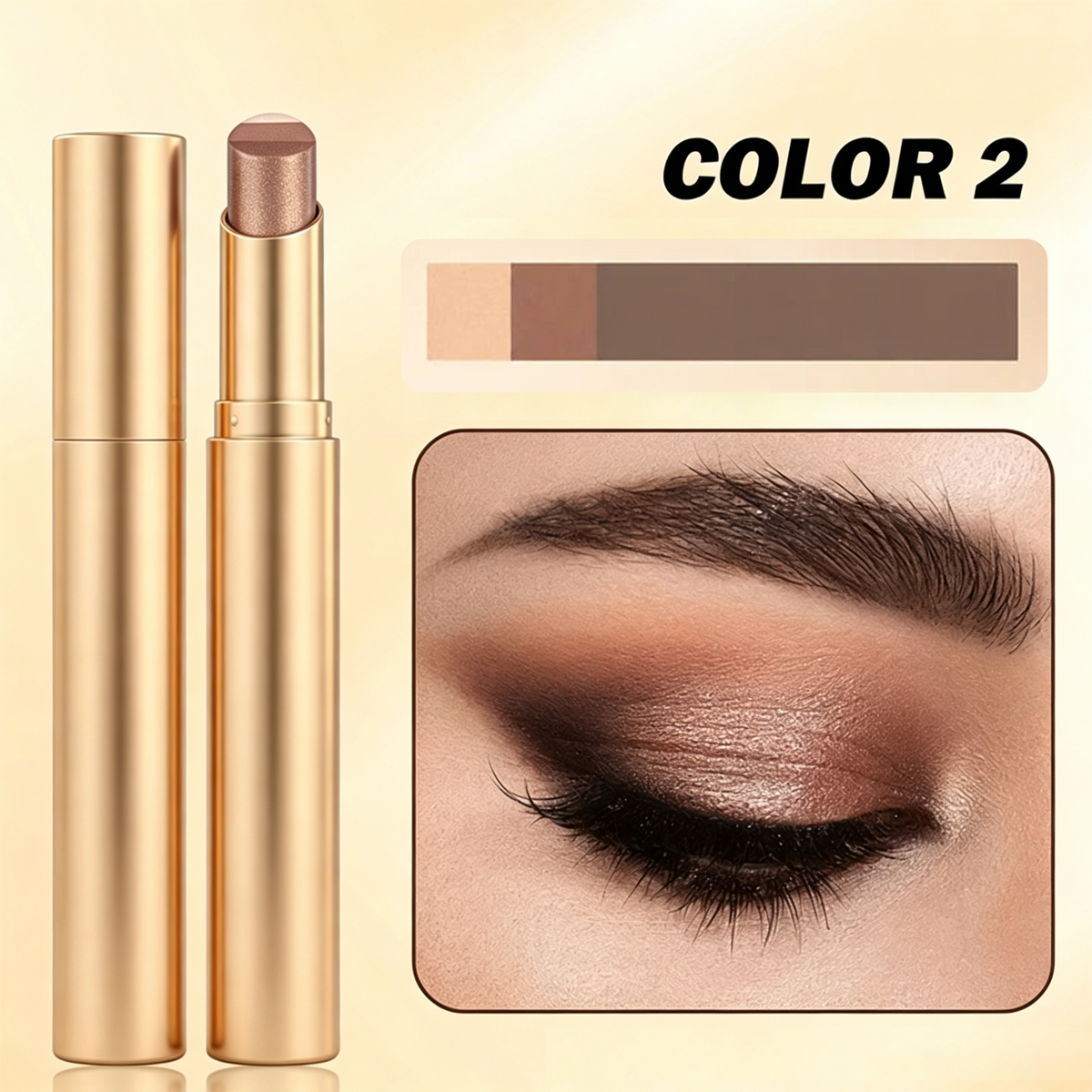 ✨Eyeshadow Stick – Waterproof Long-Wear Shimmer Eye Makeup